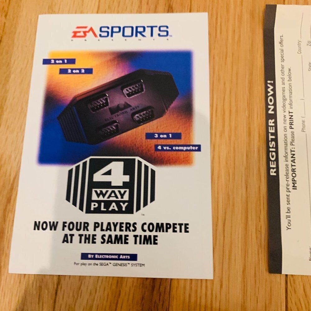 EA Sports NHL 95 NHLPA (Sega Genesis, 1994) - COMPLETE - EA Sports - Picture 8 of 16
